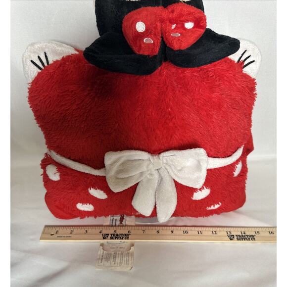 DISNEY Plush Red Minnie Mouse Pillow Pet 14” Stuffed Animal Toy 2018 - Picture 4 of 14